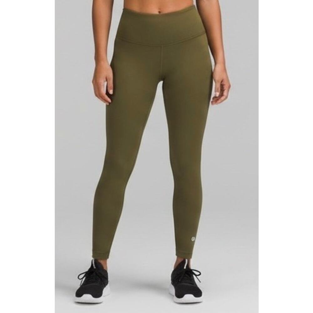 Lululemon‎ Align High-Rise Leggings 27" - Dark Olive Green size 4